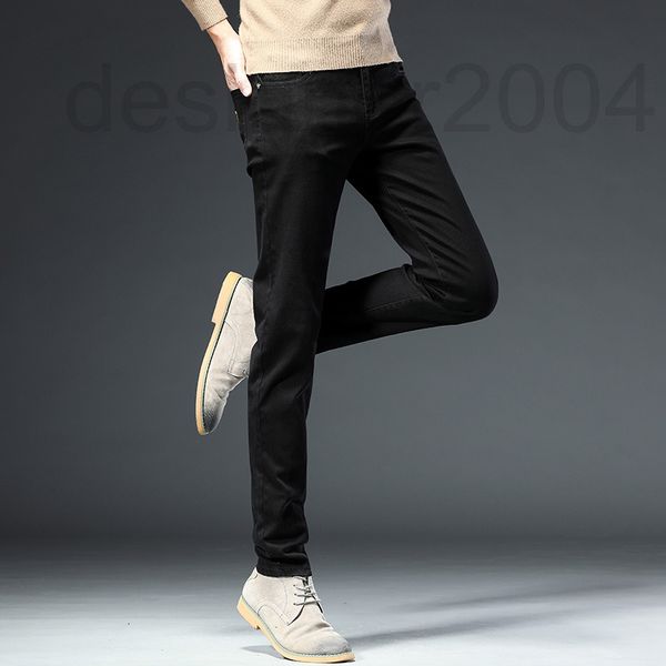 

men's jeans designer light extravagance goddess printed jeans men's high-end slim pants elastic fashion f8f2, Blue