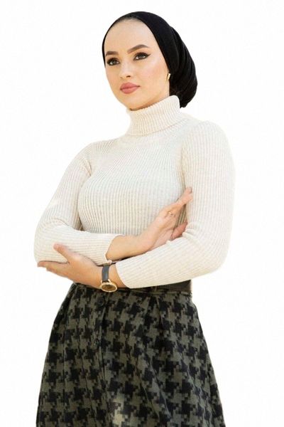 

ethnic clothing knitwear solid sweater women basic thick warm pullover autumn winter 2021 female turkey modest muslim v3z9#, Red