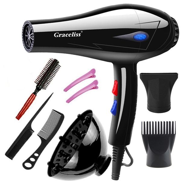 

1800w 3800w 110v us or 220v eu plug cold wind professional hair dryer blow dryer hairdryer for hair salon for household use 220819