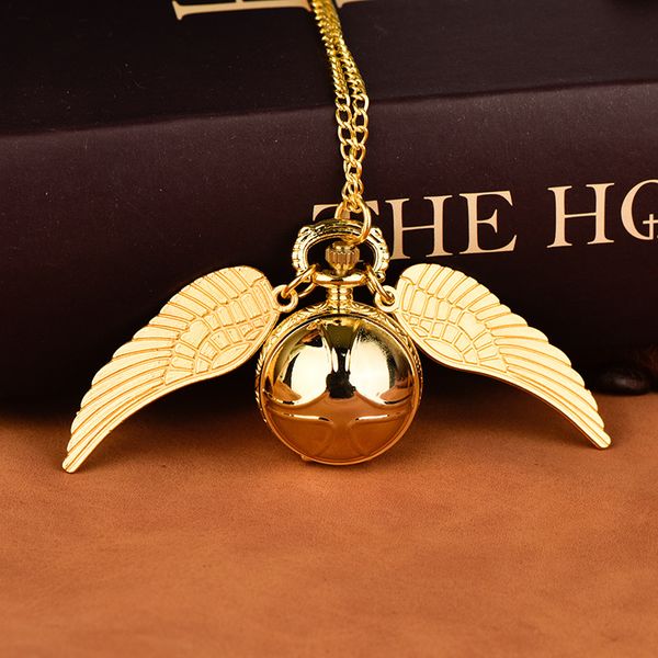 

big wing dia 27mm vintage antique gold ball wing pocket watch, Slivery;golden
