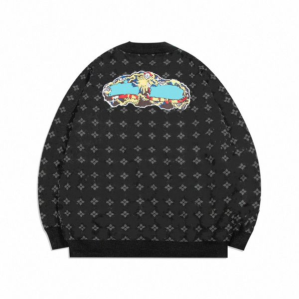 

22s women jacquard jackets outerwear coats designer mens fashion hoodie sweatshirts winter man long sleeve woman jackets casual sweater c v7, Black;brown