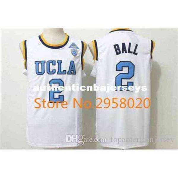 

custom ucla bruins #2 lonzo ball white blue stitched college university basketball jersey, Black