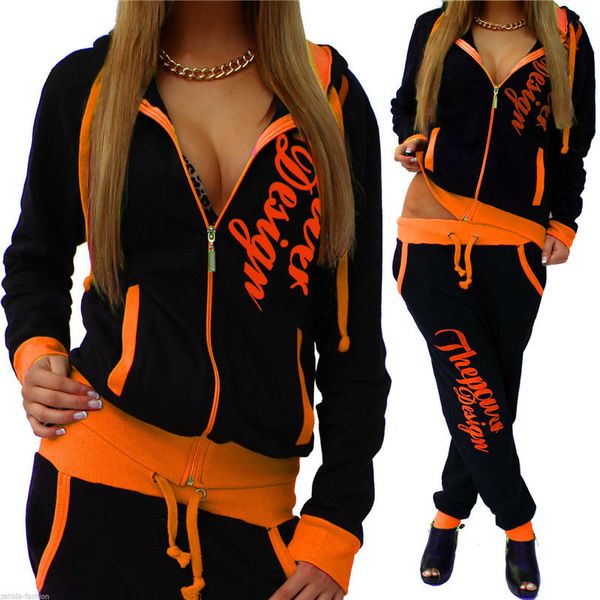 

2sets autumn and winter hat leisure sports suit women's wear 2pcs suits lesure wearing 220819, White