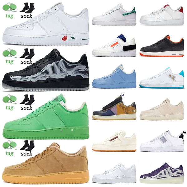 

2022 authentic skate running shoes designer low trainers rose white skeleton black light green spark wheat paisley blue mca cactus jack mens
