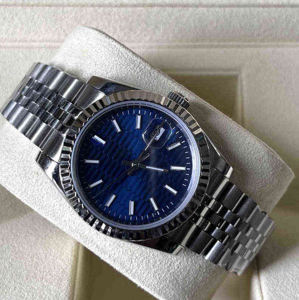 

huiya06 mens watches aaa blue dial stainless steel strap calendar week multicolo, Slivery;brown