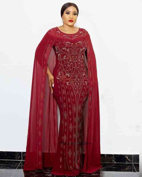

african casual dresses woman fix beaded coat decoration chiffon polyester plus size stretch fishtail long b52l 0bua, Black;gray