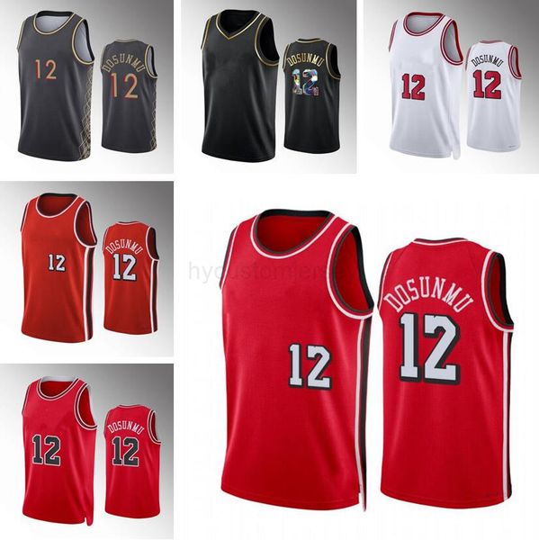 

basketball jersey ayo dosunmu 2022-23 new season men youth city jerseys in stock, Black
