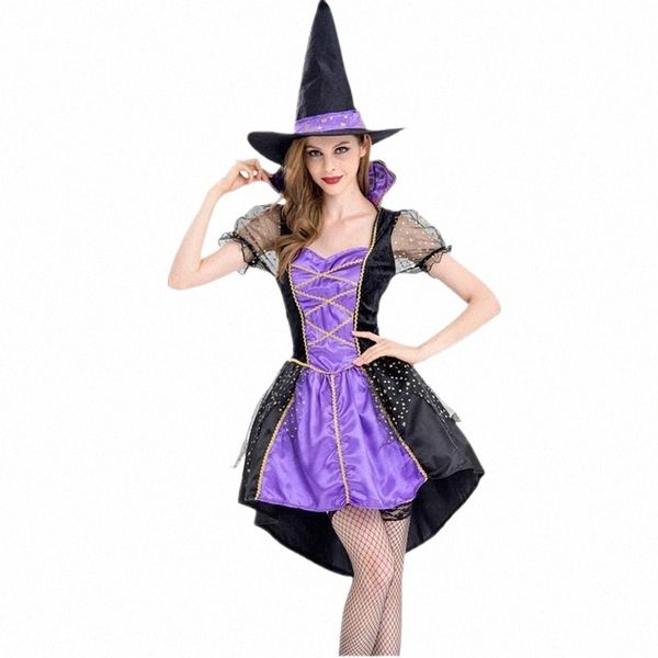 

theme costume medieval victorian masquerade cosplay costumes halloween witch for women purple dress hat carnival party female suit z7oh#, Black;red