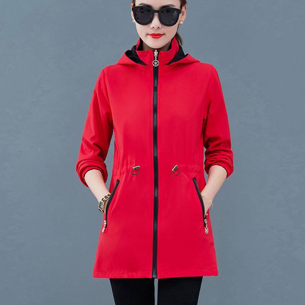 

women's jackets doublesided windbreaker women autumn coat korean loose 220823, Black;brown