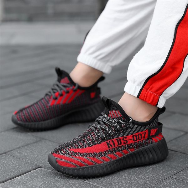 

boys brand non-slip thick sole soft children casual shoes boys walking shoes outdoor girls kids sneakers boy 201203, Black