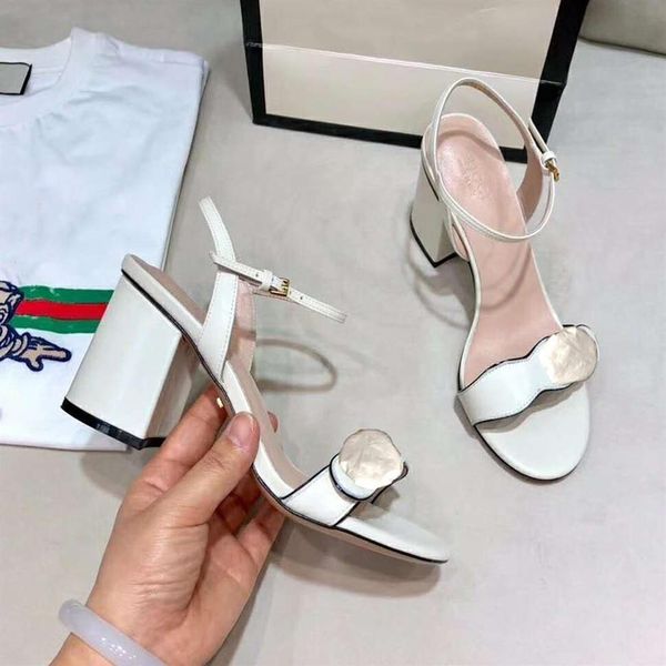 

genuine leather fashion women's sandals designer high heel sandals summer ladies beautiful office women's shoes high qua214i, Black