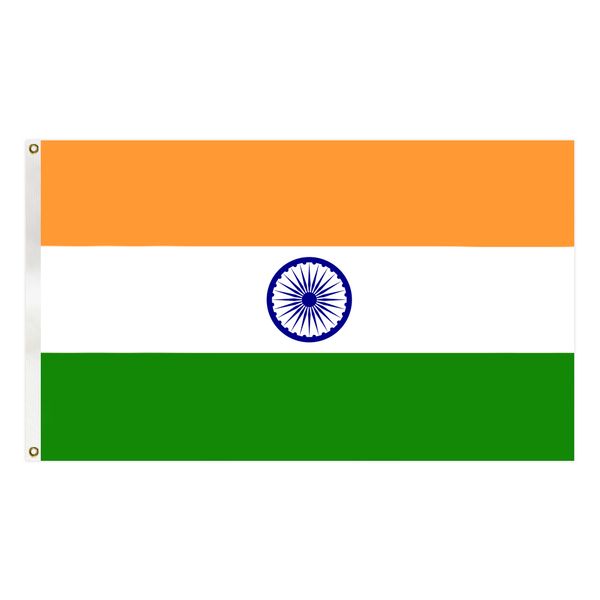 

india flag 3x5 ft polyester country national flag banner with two brass grommets
