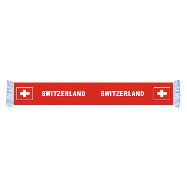 

switzerland flag factory supply good price polyester satin scarf
