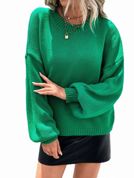 

women's sweaters solid drop shoulder sweater clothing i4xx#, White;black