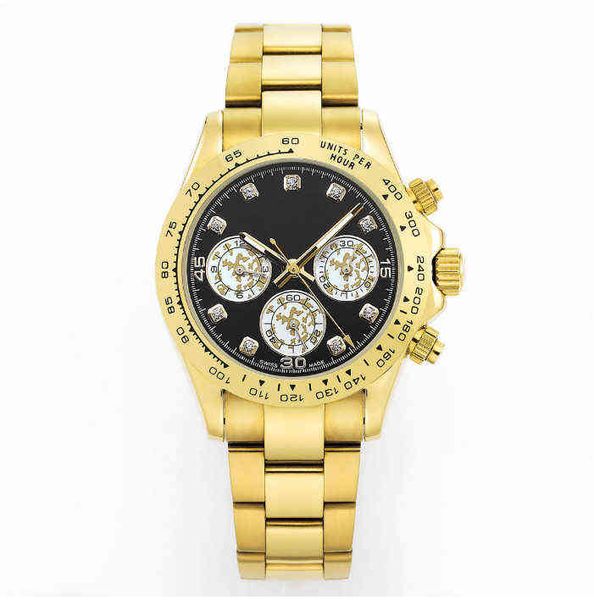 

huiya06 mechanical watch 41mm stainless steel diamond watches mens gold bezel waterproof luminous watchs montreux luxury folding buckle desi, Slivery;brown