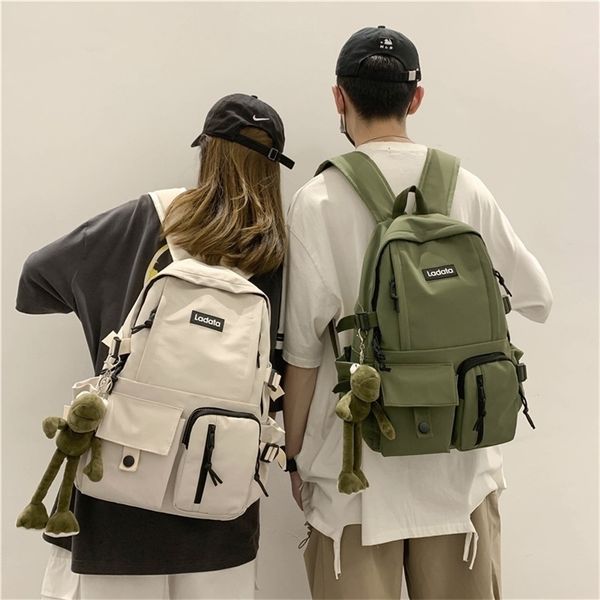 

large capacity backpacks for women kawaii students lapbag teenager girls schoolbag summer multicolor travel rucksack 220818