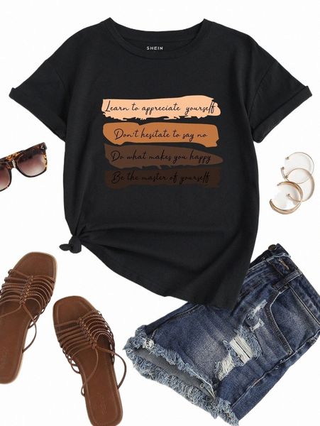 

slogan graphic tee v7nr#, White