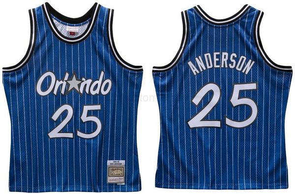 

nick anderson stitched basketball jersey s-6xl mitchell & ness 1994-95 mesh hardwoods classics retro version men women youth jerseys, Black