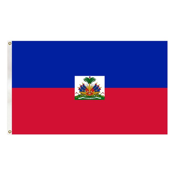 

haiti flag 3x5 ft polyester country national flag banner with two brass grommets