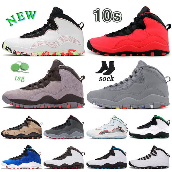 

fashion jumpman 10 10s camo basketball shoes designer 2022 new gs fusion red seattle desert camo woodland tinker powder blue vo white cement