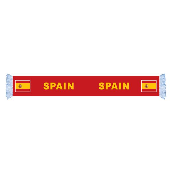 

spain flag factory supply good price polyester satin scarf
