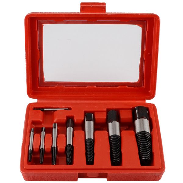 

8 pieces tools screw stud remover set broken damaged bolt extractor