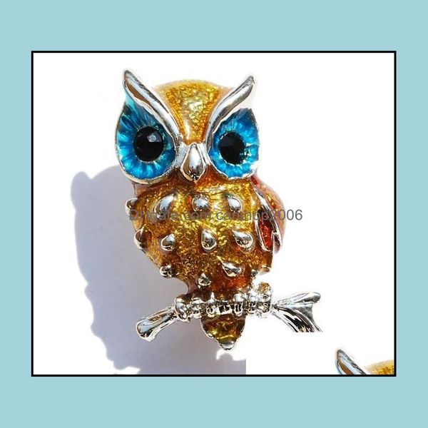

pins brooches brooch for women jewellery retro plastic rhinestone crystal enamel owl pins gifts christmas drop delivery 2 carshop2006 dhwl5, Gray