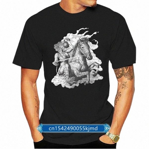 

men's t-shirts gym shirt - mens kettlebell competition headless horseman with a kettle bell hand screen printed on v3na#, White;black