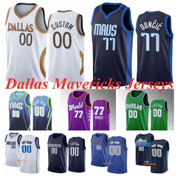 

dallas's mavericks's doncic 77 dirk nowitzki 41 kristaps 6 porzingis josh green luka basketball jerseys #00 custom men kids youth, Black;red