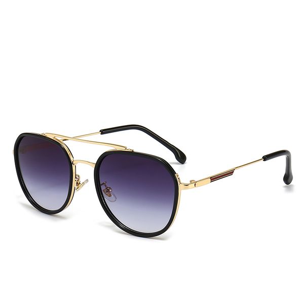 

sun glasses round glasses designer luxury avant-garde 1028 square metal european and american personality mens street hiking fashion a6oz, White;black