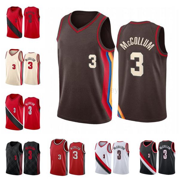 

jersey cj basketball mccollum 2022-23 white new season men youth city jerseys in stock, Black