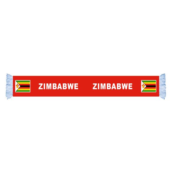 

zimbabwe flag scarf factory supply good price polyester satin scarf