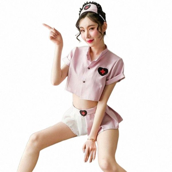 

bras sets porno lingerie chiffon baby doll sexi erotic dress cosplay costumes underwear uniform maid outfit k2mc#, Red;black