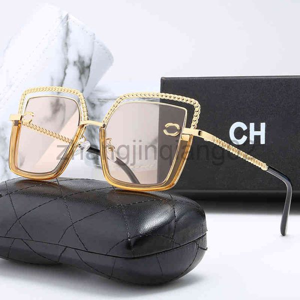 

designer channel sunglass eyewear cycle luxurious casual fashion woman mens new metal trend business versatile vintage baseball sport summer, White;black