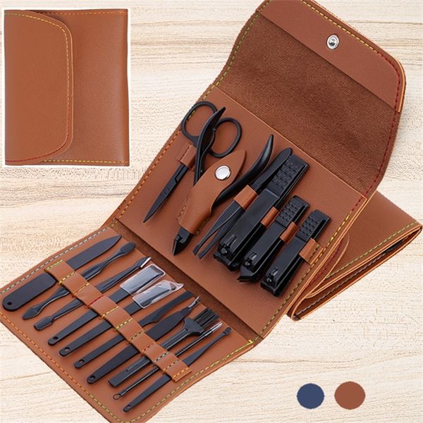 

nail clippers suit 41216pieces scissors fold bagbeauty manicure file tool 220819