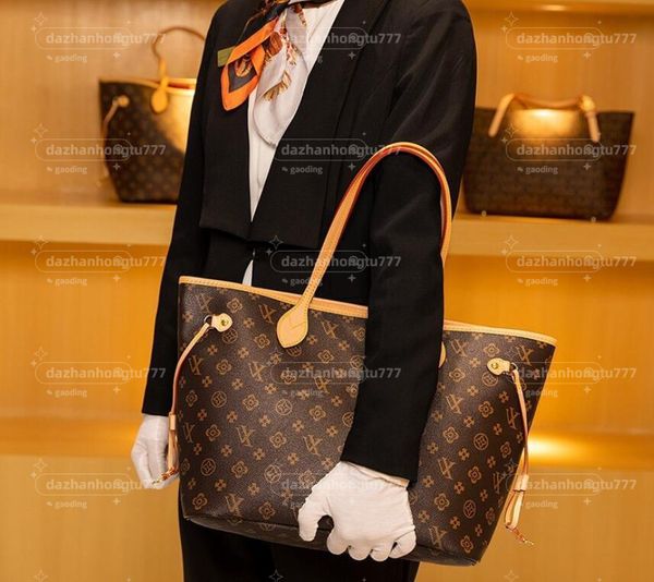 

luxurys fashion 2pcs women handbags ladies designer composite bags lady clutch bag shoulder tote female purse wallet handbag