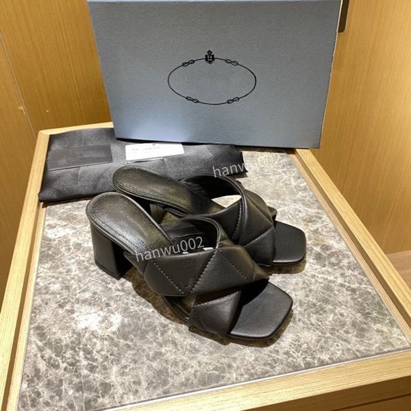 

2022 fashion women's dress shoes leather high heel shoe female classic party wedding sandals ladies pumps size35-42 xp220720, Black