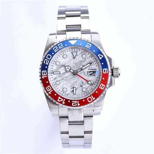 

huiya06 men stainless 904l steel watches mens watch ceramic bezel yacht 40mm aut, Slivery;brown