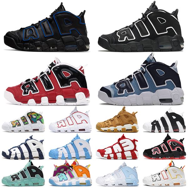 

designer uptempos scottie pippen basketball shoes mens womens more ptempo peace love black university blue unc bulls hoops pack white varsit