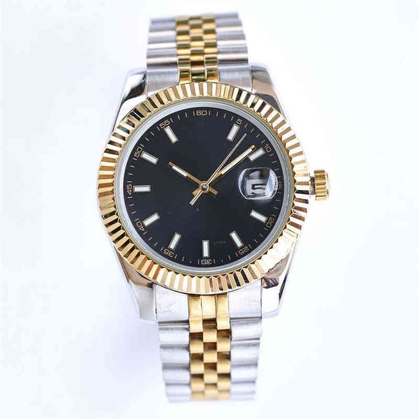 

huiya06 mens luxury 904lstainless steel watch designer clocks oyster perpetual w, Slivery;golden