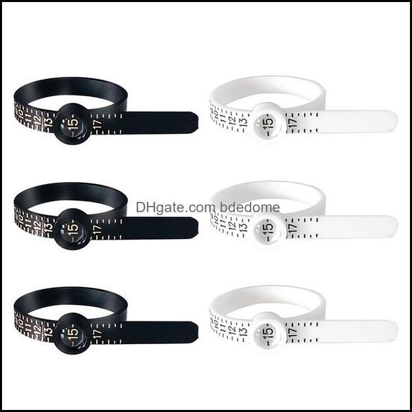 

ring sizers reusable finger size measuring tape with magnified glass us uk jp clear and accurate jewelry sizing tool drop del bdedome dhl9y