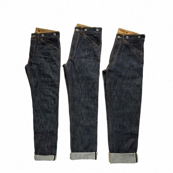 

men's jeans red blacksmith buckle back 16.5oz selvedge denim straight leg o0zf#, Blue