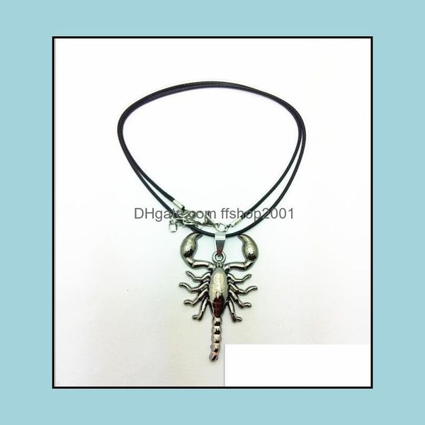 

pendant necklaces scorpion necklace statement steampunk leather drop delivery 2021 jewelry pendants ffshop2001 dh9wo, Silver