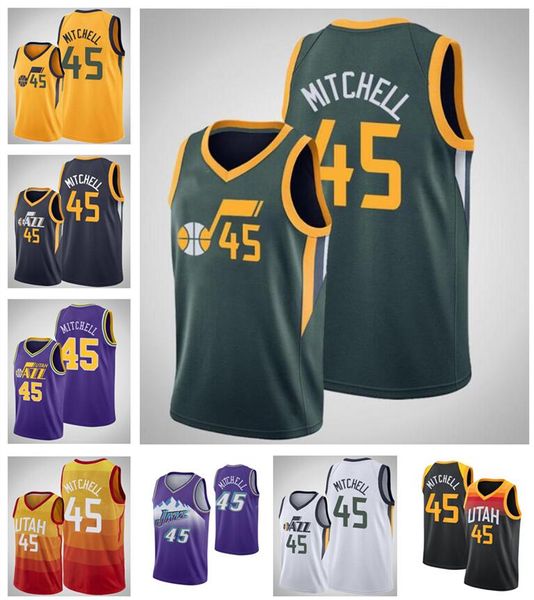 

basketball jersey45 donovan mitchell 666, Black;yellow