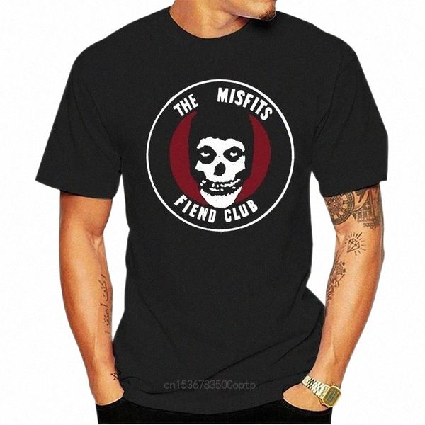 

men's t-shirts medium black misfits original fiend club t-shirt - mens short sleeve 5055979908678 slogans customized tee shirt 92x7#, White;black