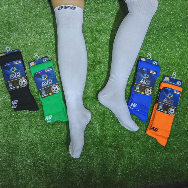

long -length futsal socks of avs avo r1 soccer knee -length, Black