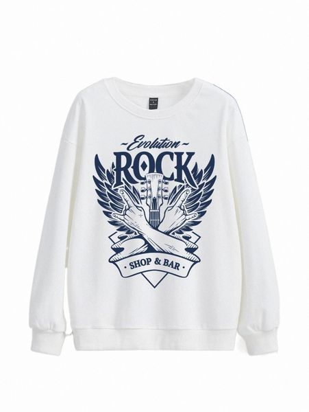 

x vecster figure & letter graphic sweatshirt o0bl#, Black