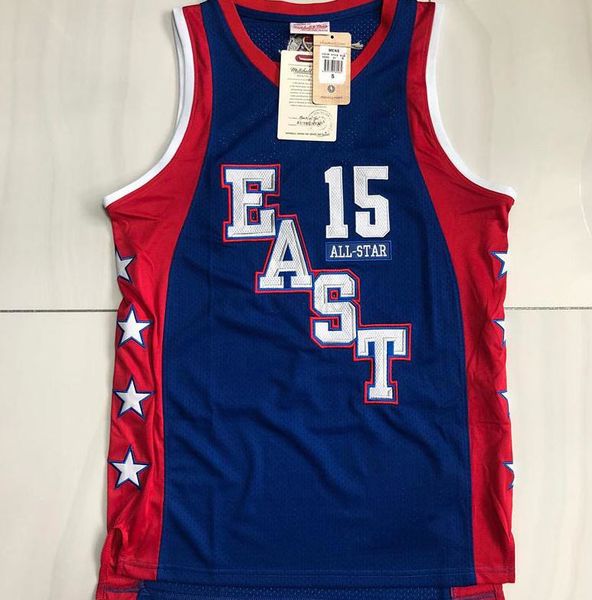 

dense stitched basketball jersey vince carter mitchell and ness 2004 all-star mesh classic retro jerseys men s-2xl, Black