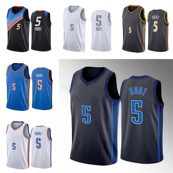 

basketball jersey okc luguentz dort 2022-23 new season men youth city jerseys in stock, Black