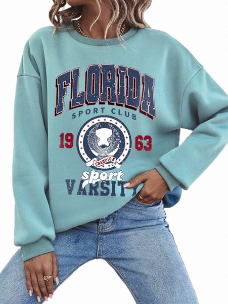

women's letter & graphic print drop shoulder sweatshirt a1a4#, Black